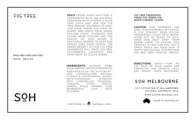 100ml Label (120mm X 70mm Hand Sanitiser)